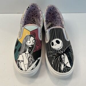 Tim Burton's The Nightmare Before Christmas Woman's Slip On Shoes 8 1/2
